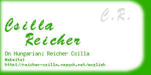 csilla reicher business card